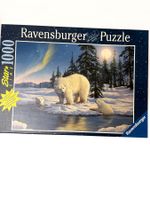 Puzzle 1000 - Eisbär (leuchtet im Dunkeln)