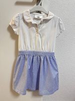 Sommerkleid Next, 104, weiss-blau kariert, neu