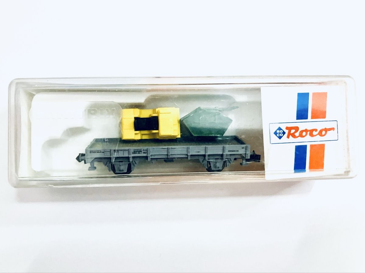 Roco Modellini di ferrovie: Baustellen Walze Transport Container SPUR N – Usato da Oberbuchsiten venduto da Orsetto24 4