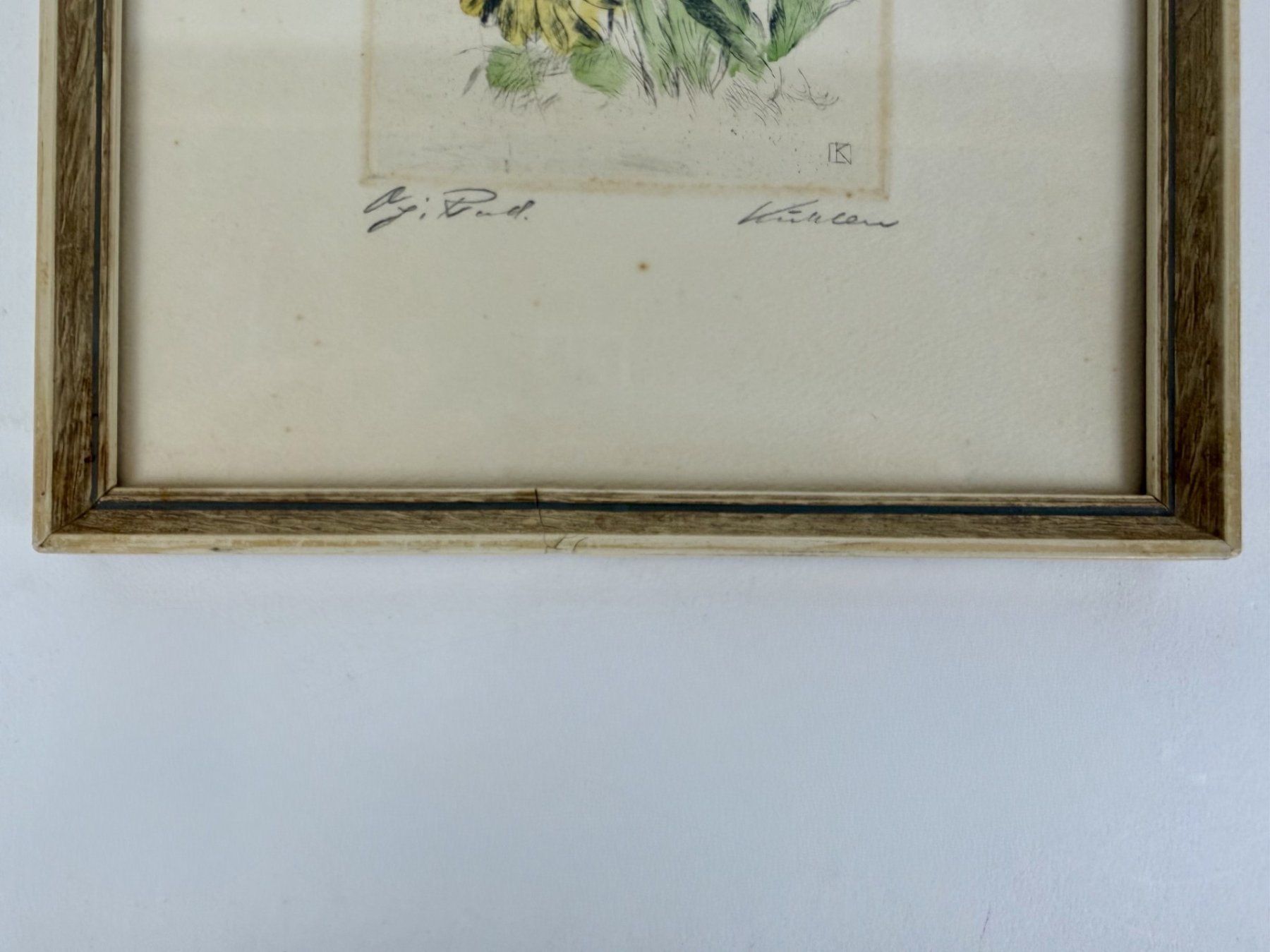 Dipinti: Blumen Zeichnung 1967 – Usato da Urtenen-Schönbühl venduto da Restwert_Schoenbuehl 1