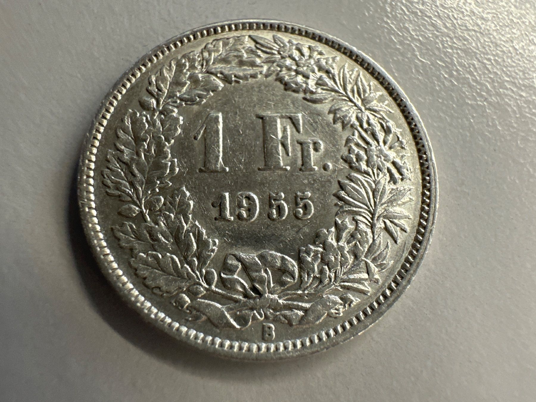 Tutti le monete: 1 Fr. Silber Schweiz 1955 ss+ – Usato da Herisau venduto da herau