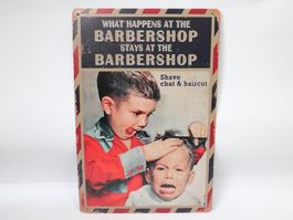 Blechschild Gwaför Kinder Barbershop Frisör Knaben Friseur
