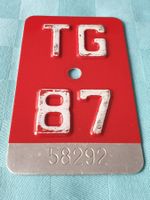 Velonummer TG 87