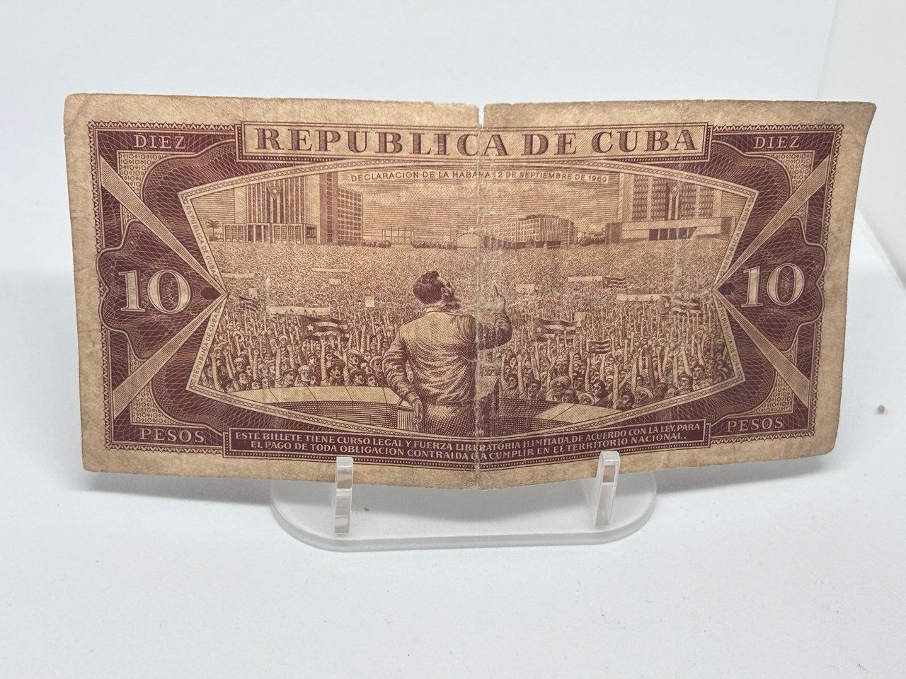 Banconote: 10 Pesos Cubani 1961 – Usato da Giubiasco venduto da LorisVale 1