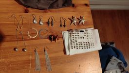 viele verschiedene Ohrringe & Ohrstecker (Schmuck-Set)