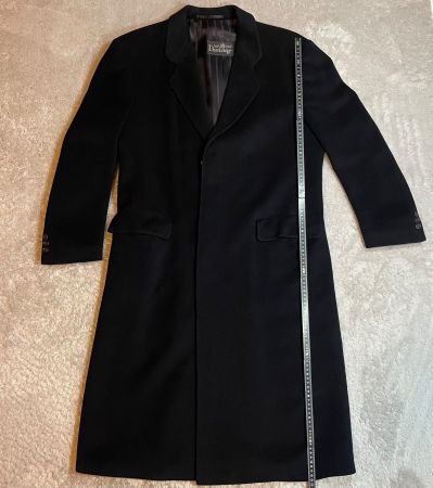 Darebridge Herrenmantel 100% Loro Piana Kaschmir Schwarz