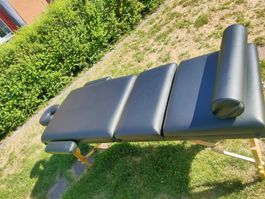 Massageliege schwarz faltbar guter Zustand
