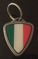 Schlüsselanhänger Italia Tricolore 5x4cm Gummi AKTION