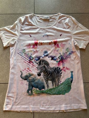 T Shirt DRESS in avec zèbre gr. L