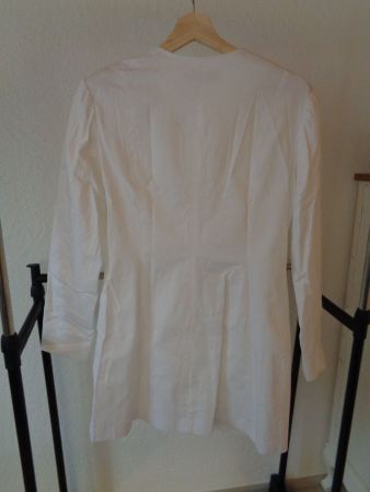 Weisse Long Blazer Jacke von Bonprix Gr. 40 - 220149