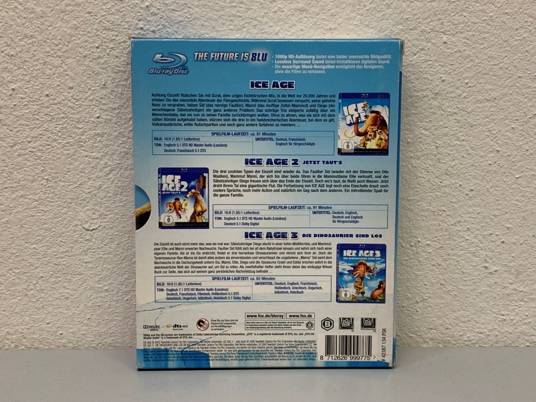 Tutti i DVDs: Ice Age 1-3 BluRay – Usato da Hochdorf venduto da av-electronics 3