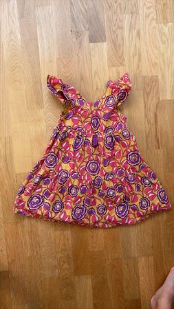 Kleid du pareil au même Blumenmuster Gelb 4 Jahre 110cm