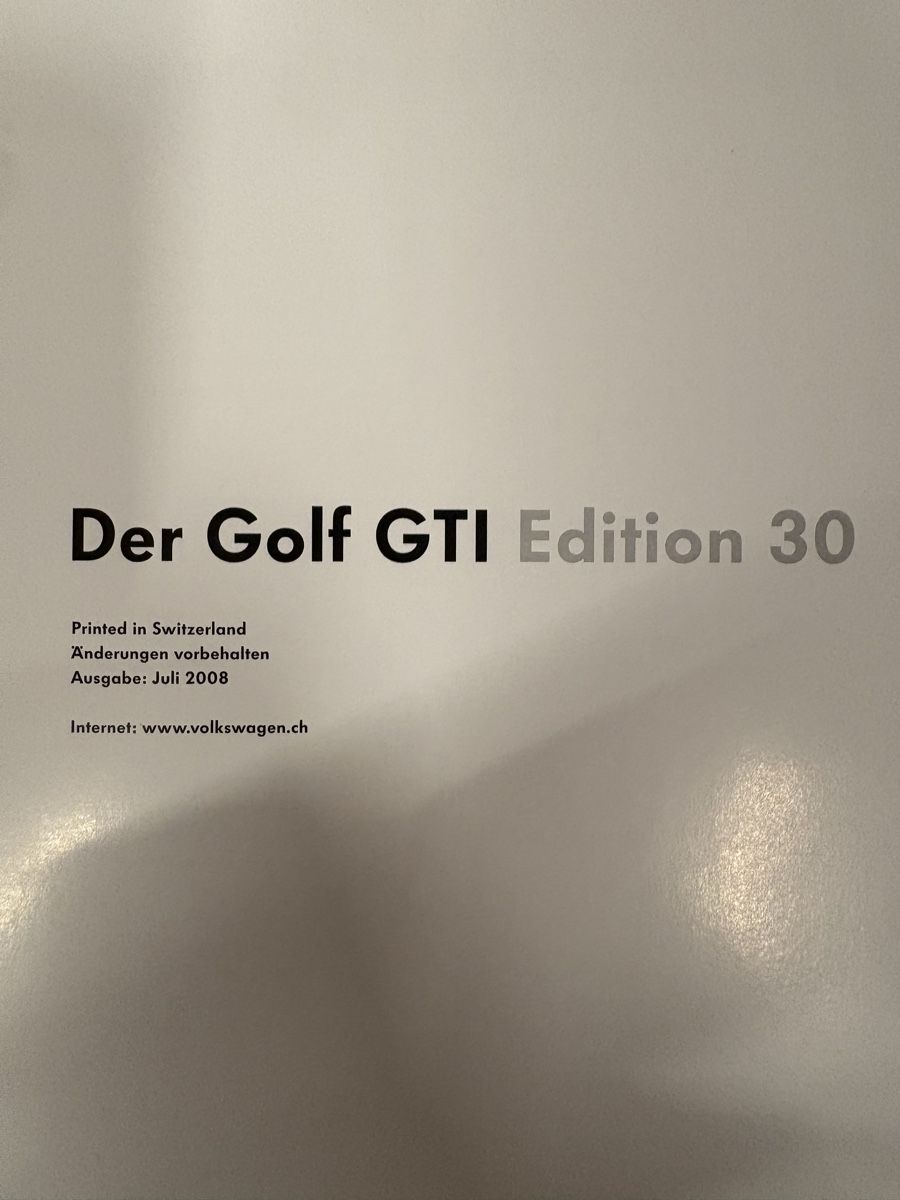 VW Documenti: VW Golf GTI Edition 30 Prospekt 2006 oder 2008 – Usato da Freienstein venduto da Golfbueb 3