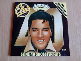 2 Schallplatten Elvis Presley 40 greatest hits