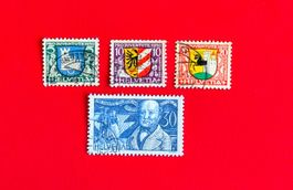 PRO JUVENTUTE SATZ 53 - 56 1930 GESTEMPELT