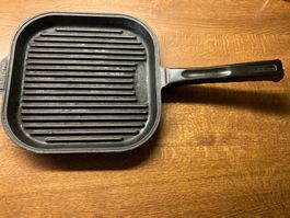 Melior Gusseisen Grill Pfanne mit Aluminium Deckel, Occasion