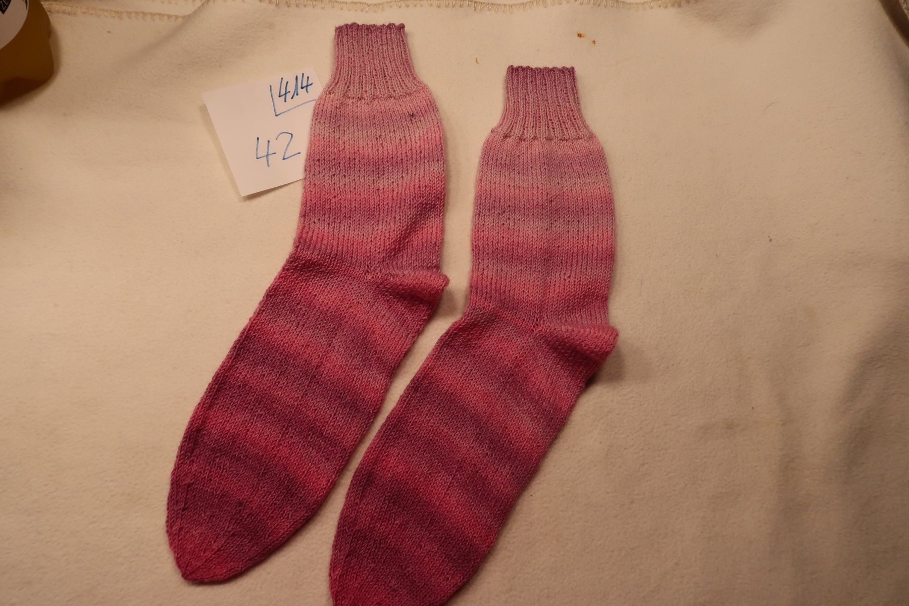 Calze: Handgestrickte Wollsocken  Gr.42   (414-) – Nuovo e nell'imballaggio originale da neuenhof venduto da Caterchen