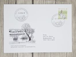 CL11 Enveloppe + Timbre Suisse 1996
