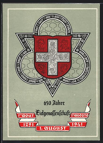 Cartes postales: Schweiz, 650 Jahre Eidgenossenschaft, 12 – D'occasion à Berlin par bartko-reher