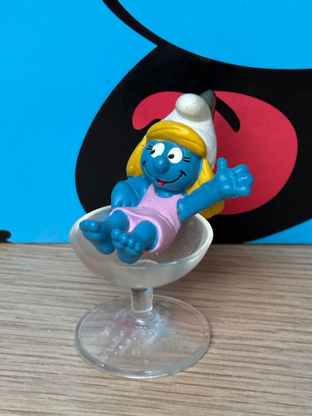 Schleich Figuren: Schlumpfine im Drink-Glas – Gebraucht aus Lyss von Duckszone