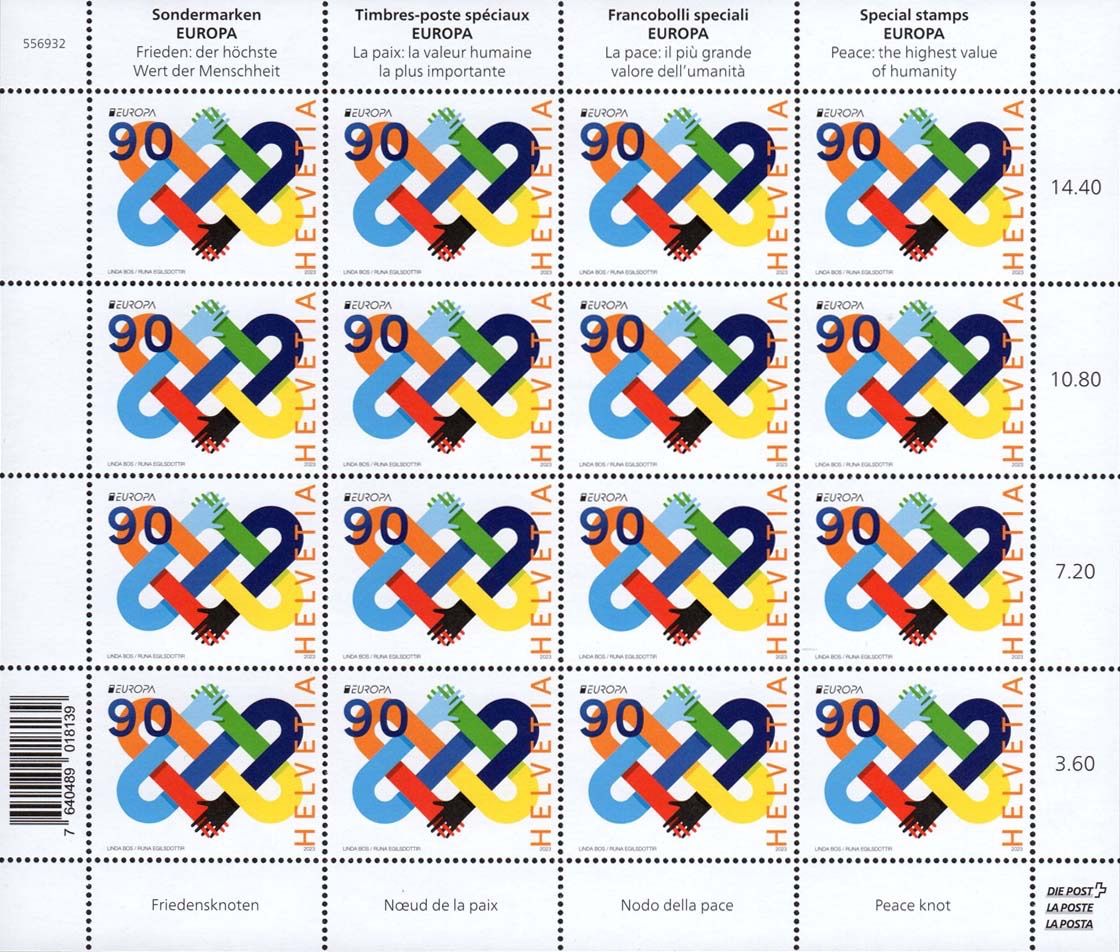 Tutti i francobolli: Bogen EUROPA Frieden 2023** – Nuovo (secondo la descrizione) da Dottikon venduto da haeusibuh5