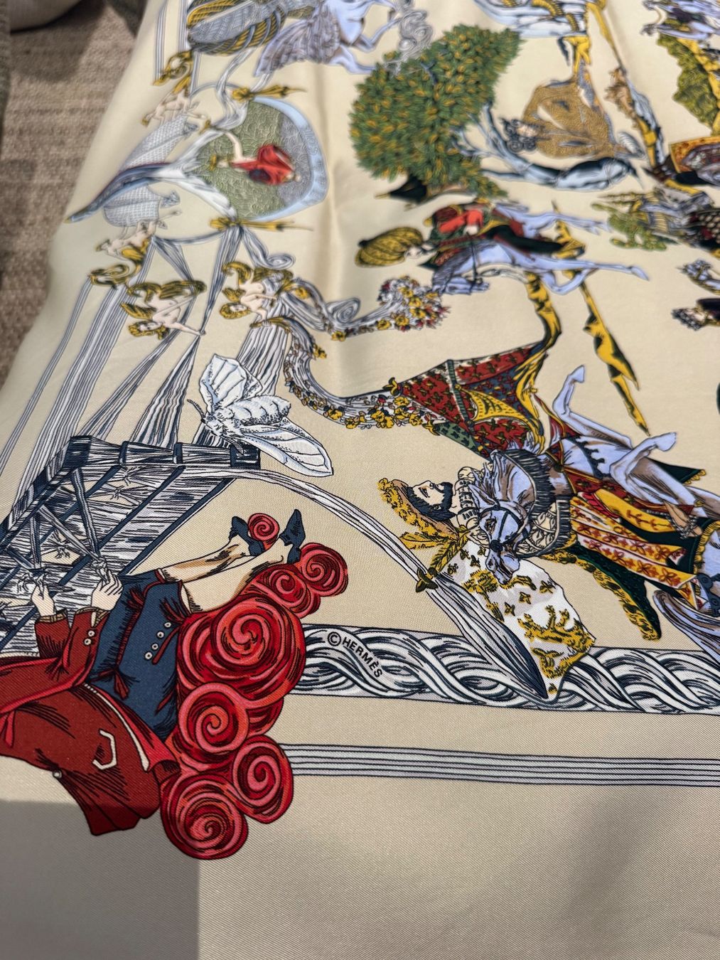 Hermès Foulards, Tücher & Schals: HERMES SCHAL SEIDE 90, SOIE – Gebraucht aus Schwyz von bofb 4