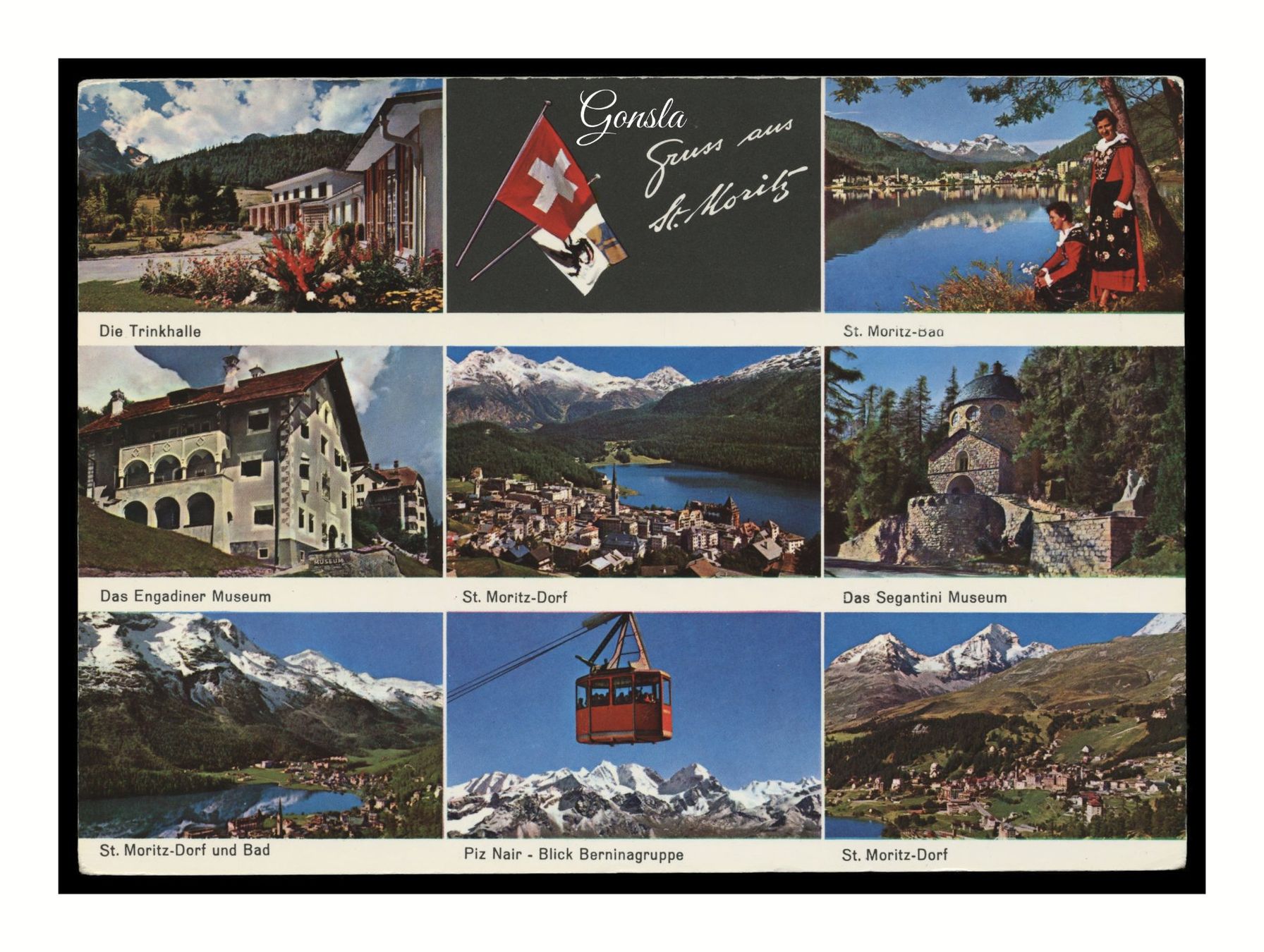 Cartes postales: ST-MORITZ Gruss aus.. - 1970 "Multi-Vues" – D'occasion à Onex par gonsla01
