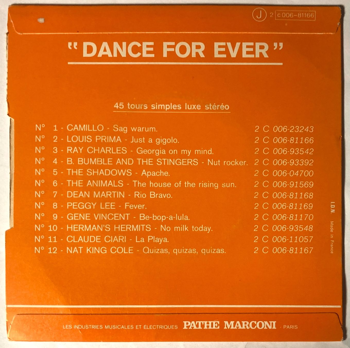 Dischi in vinile: LOUIS PRIMA - JUST A GIGOLO – Usato da Poliez-Pittet venduto da Newtown-Records 1