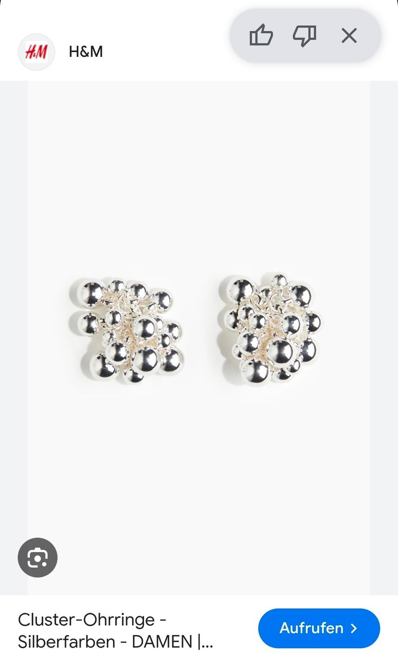 H&M Orecchini pendenti & Orecchini a lobo: H&M Ohrringe, Silber Look, neuwertig – Nuovo (secondo la descrizione) da Erlinsbach SO venduto da ULIKH