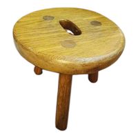 Vintage hocker holz retro