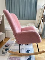 Homcom Schaukelstuhl in Rosa – guter Zustand