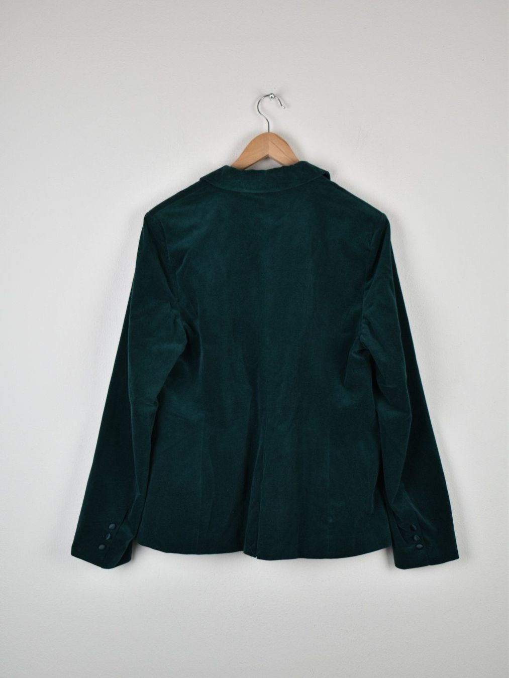 Maddison Giacche: Maddison Blazer, Samtoptik, petrol, Gr.42 – Usato da Nürensdorf venduto da 2ND_STORY 1