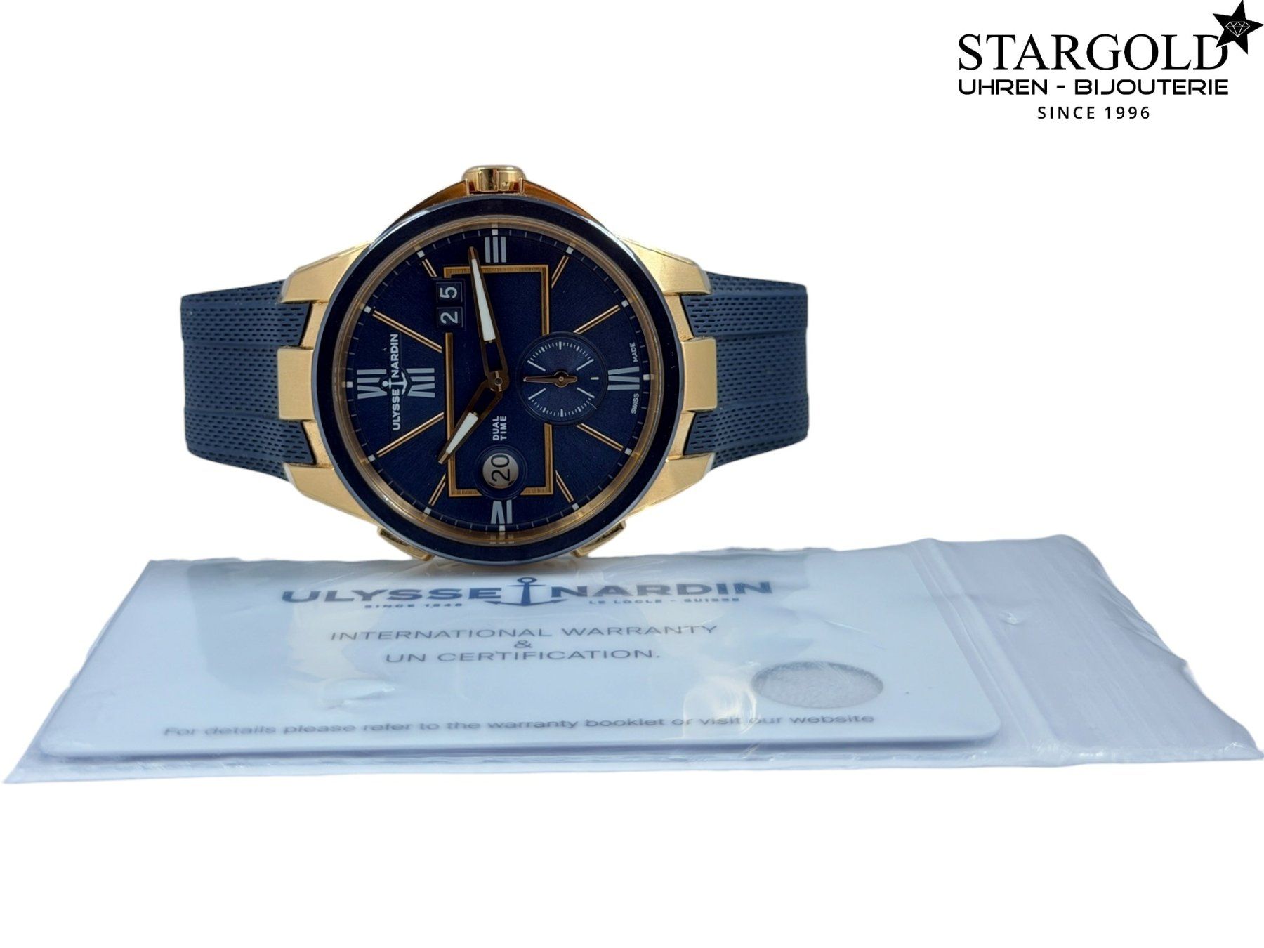 Ulysse Nardin Orologi: Ulysse Nardin Dual Time - 242-20/43 – Usato da Zürich venduto da Stargold-Uhren 8