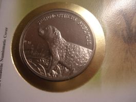 Schöne Tiermedaille "Perlziesel, " 2015, WWF, Belarus