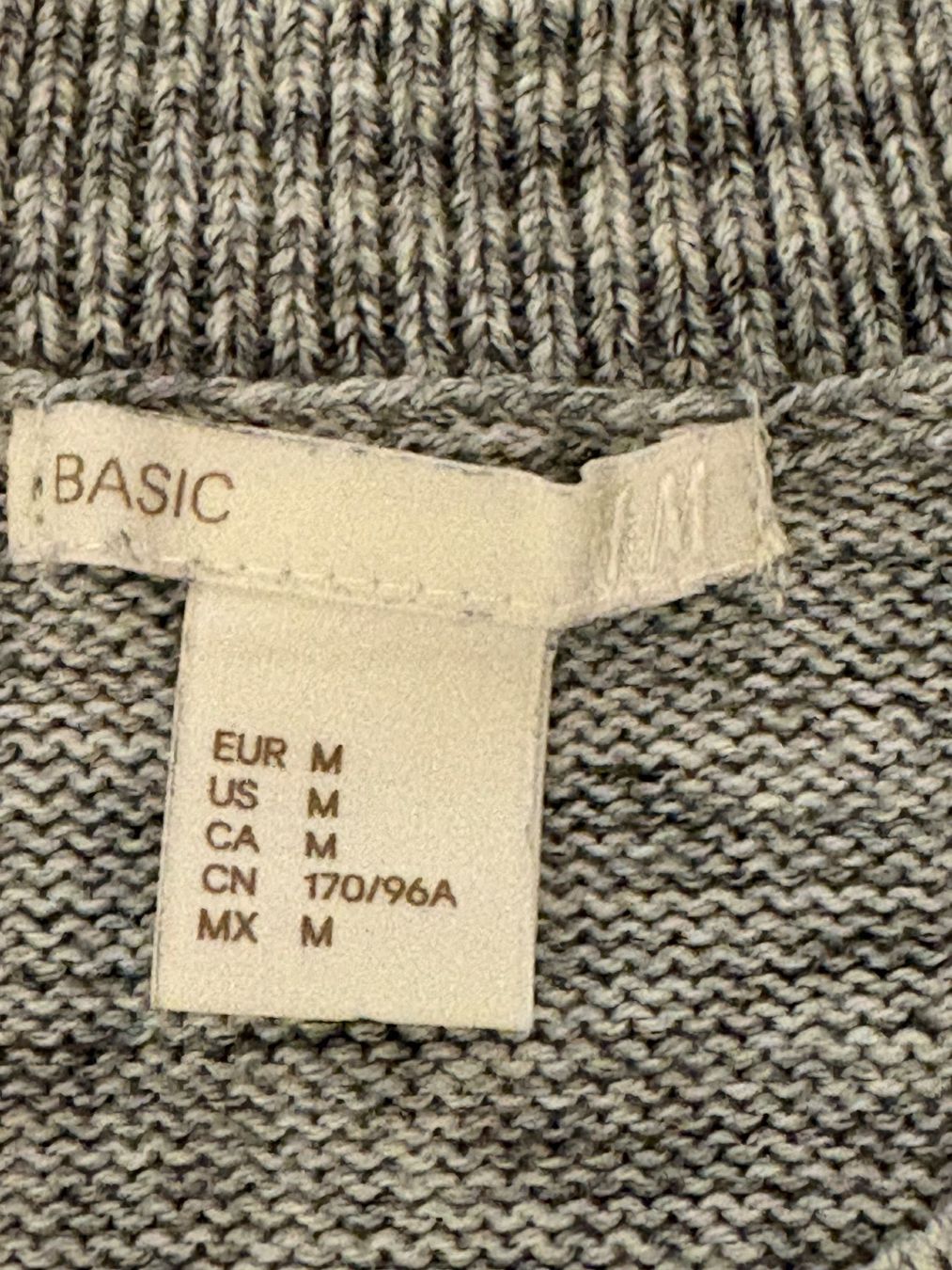 H&M Maglioni & Felpe: H&M Basic Damen Strickpullover grau meliert, Grösse M – Usato da Susten venduto da Bieny 2