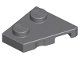 Lego Dark Bluish Gray Wedge, Plate 2 x 2 Left 3 Stück