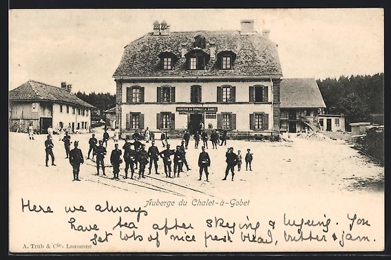 Ansichtskarten: AK Chalet-à-Gobet, Auberge – Gebraucht aus Berlin von bartko-reher