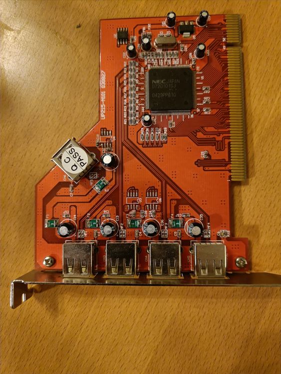 Carte PCI Express Avec 5 Ports USB 2.0 (4 Externes + 1 Interne) - Vitesse Jusqu'à 480 Mb/s - Pour Ordinateur De Bureau
