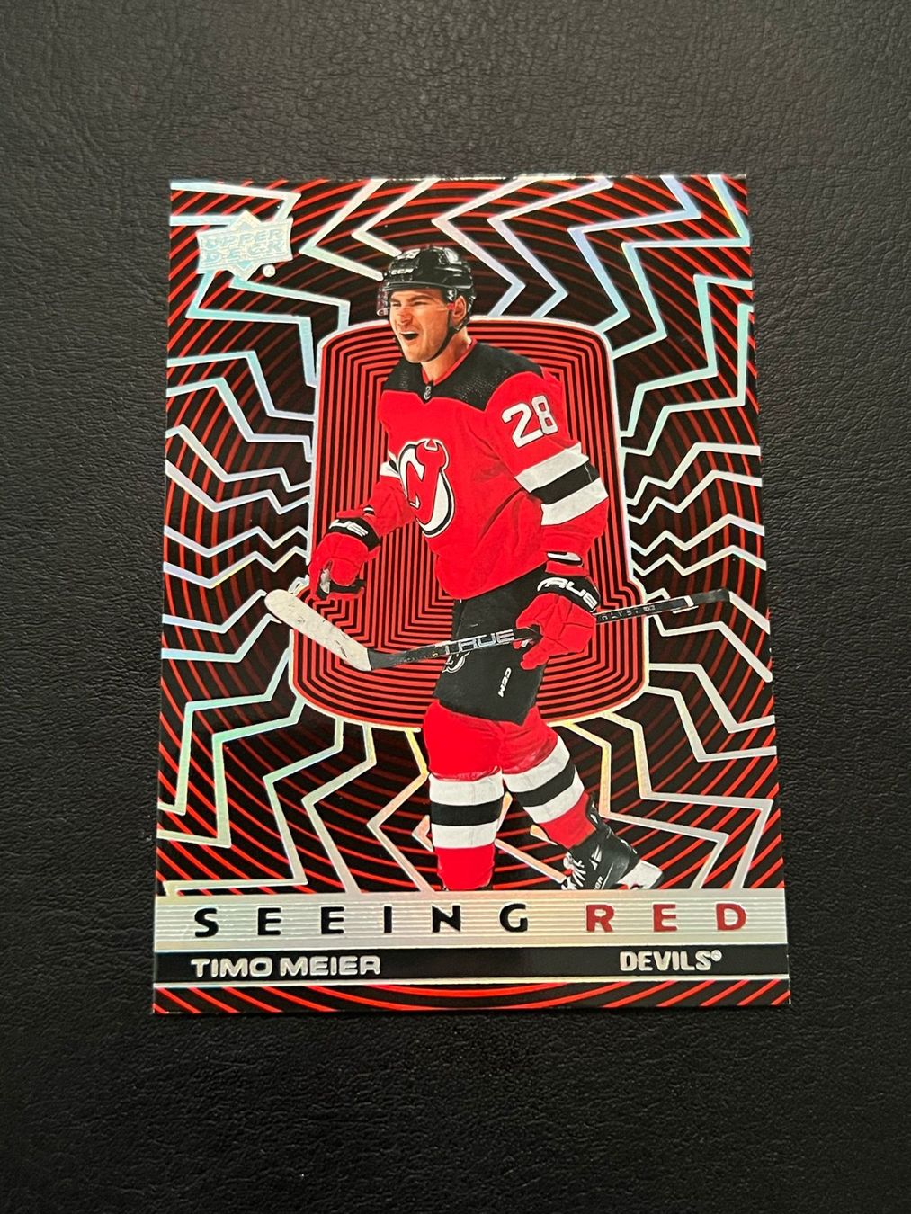 NHL Carte collezionabili: Timo Meier 2023 Silver Seeing Red New Jersey Devils – Nuovo (secondo la descrizione) da Möhlin venduto da SwissHockeyCards