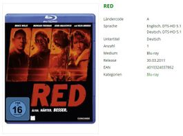 RED - Älter. Härter. Besser. - Bluray