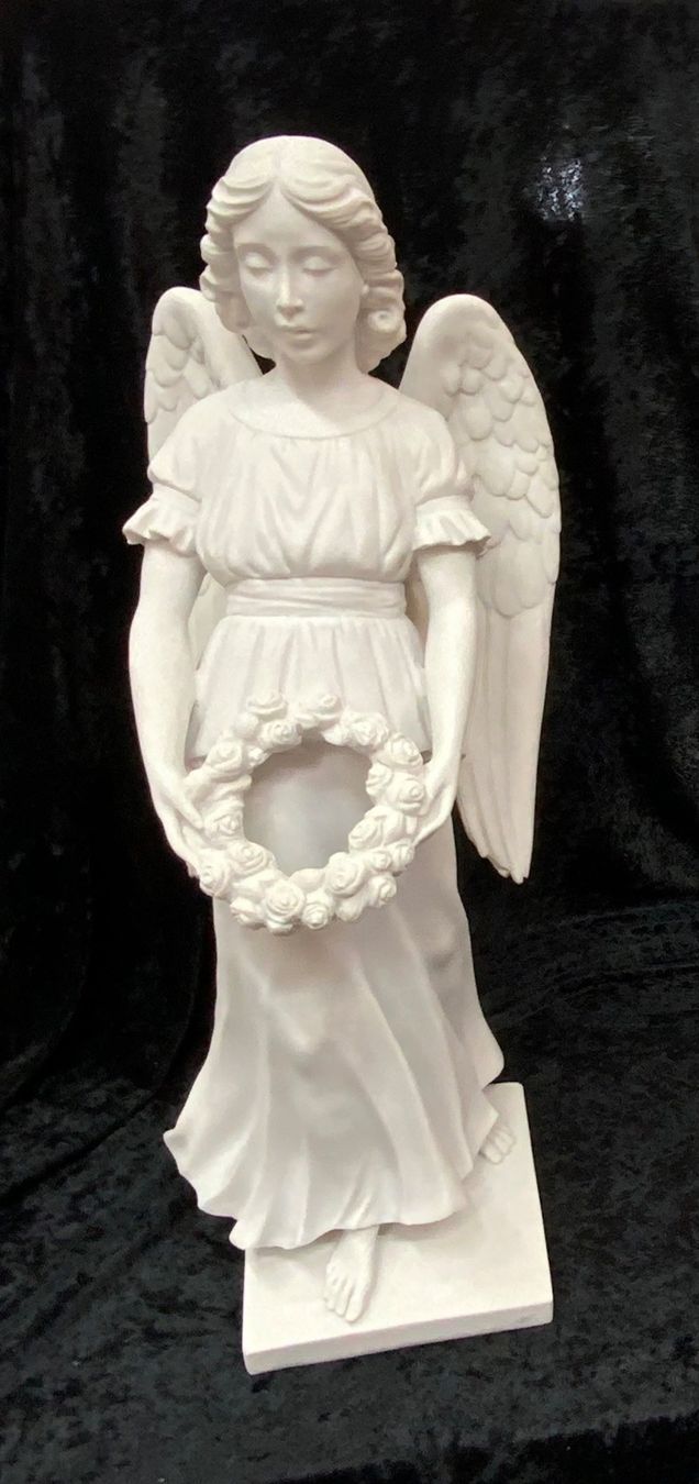 Statuette: Engel mit Rosenkranz – Usato da Oberwil - Lieli venduto da Beeri_5