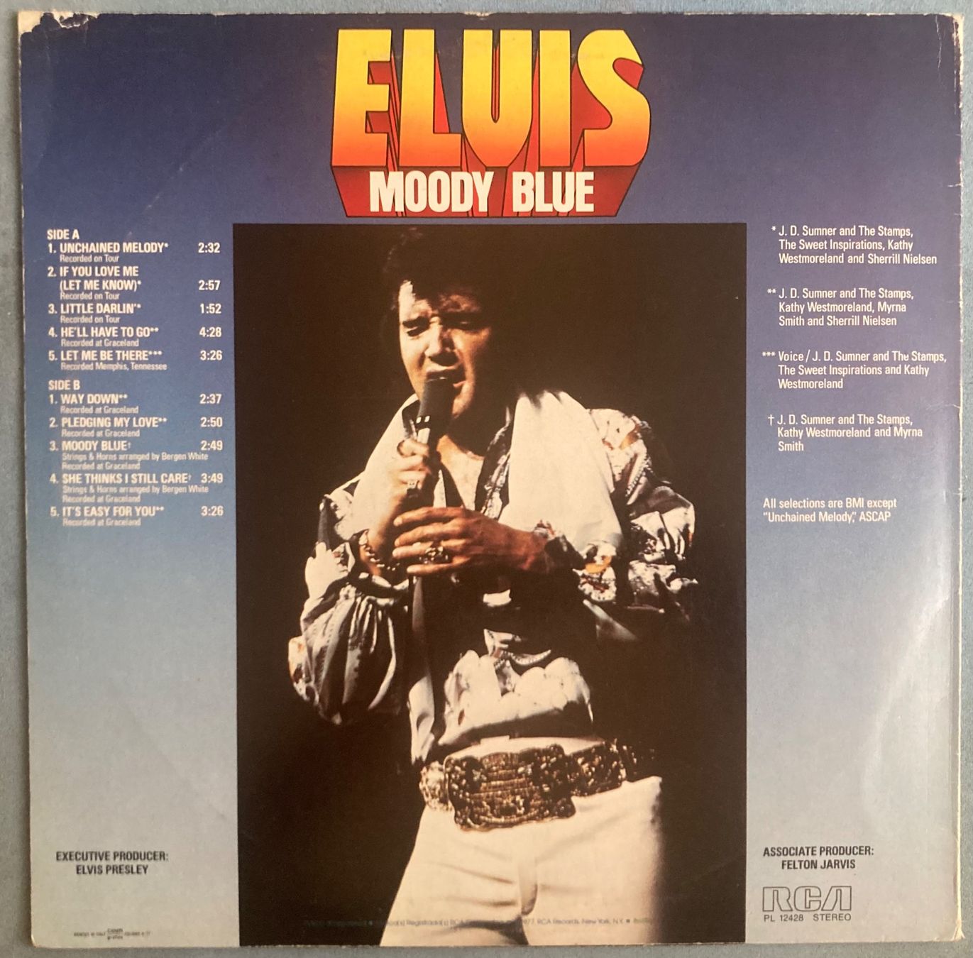 Schallplatten: ELVIS PRESLEY - MOODY BLUE – Gebraucht aus Poliez-Pittet von Newtown-Records 1