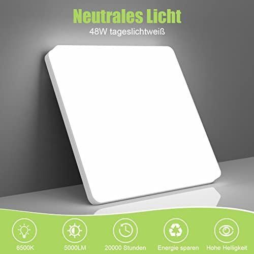 Lampadari & plafoniere: Flach Led Deckenlampe 48W 6500K 5000LM Deckenbeleuchtung – Nuovo e nell'imballaggio originale da Hundwil venduto da Pakethase 2