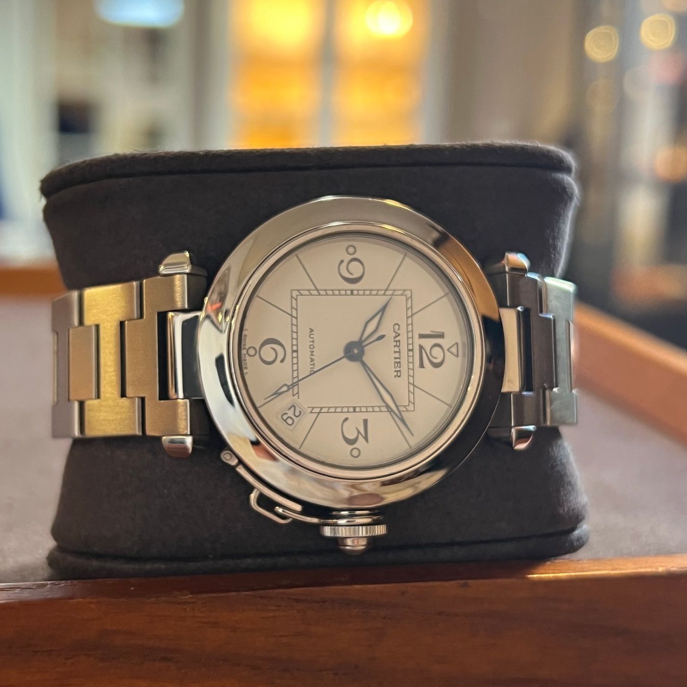 Cartier Montres: Cartier Pasha C Automatic 35mm W31074M7 – D'occasion à Carouge GE par Watchaser 6