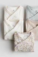 5er Set Baby Bodys Gr. 62 H&M Wickelbodys Top!