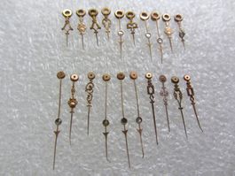Taschenuhr Antik Zeiger Lot, Std. & Min.