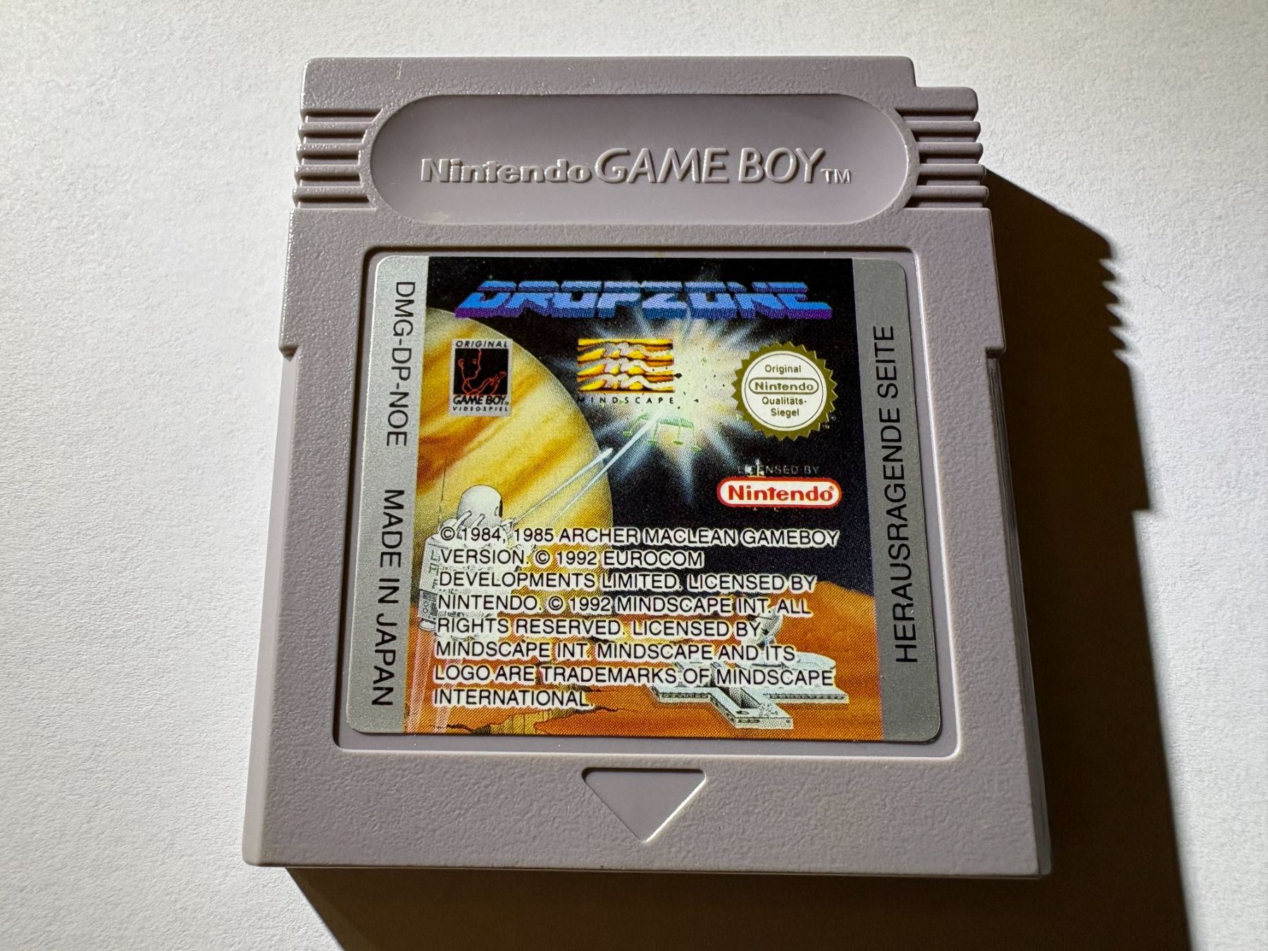 Nintendo Giochi: Dropzone - Nintendo Game Boy - NOE Modul – Usato da Zürich venduto da VintagePalace