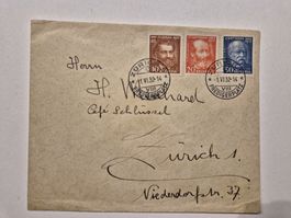 Briefmarke Eisenbahn St.Gotthard Escher 1932 Philatelie