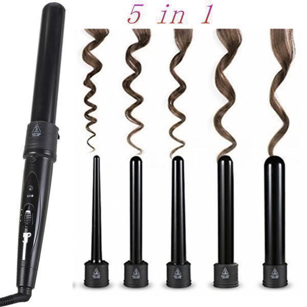 Piastre & Arricciacapelli: 5 in1 Lockenstab Curl Lockenwickler Set – Nuovo (secondo la descrizione) da Thun venduto da yesky 1