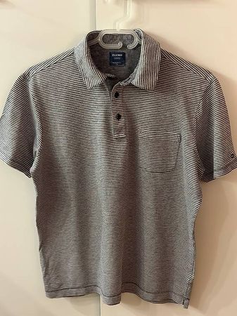 OLYMP Poloshirt S Casual (Modern Fit) grau/weiss